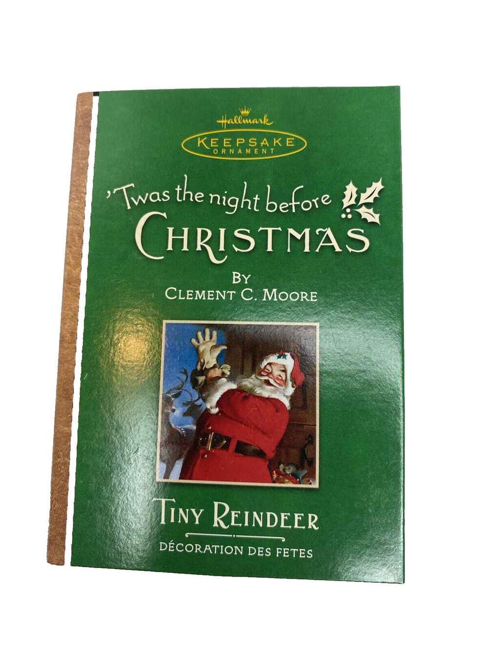 2001 Hallmark Keepsake "Tiny Reindeer" Ornament Volume 3
